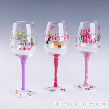 New Hand-painted Wine Glass